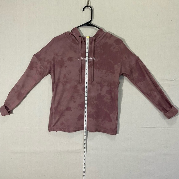AEROPOSTALE Women’s sweater; medium , hooded, Rose colour.EXCELLENT CONDITION - Picture 11 of 11